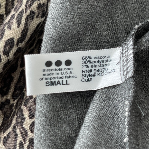 Three Dots Size S Sleeveless Leopard Animal Print Sheath Dress - Picture 9 of 9